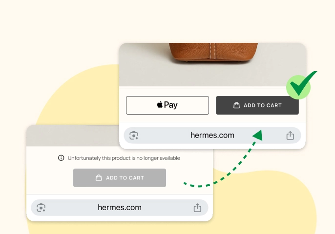 Official Site Restock Monitoring